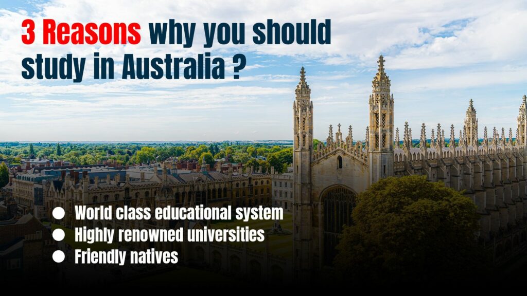 why should you study in australia